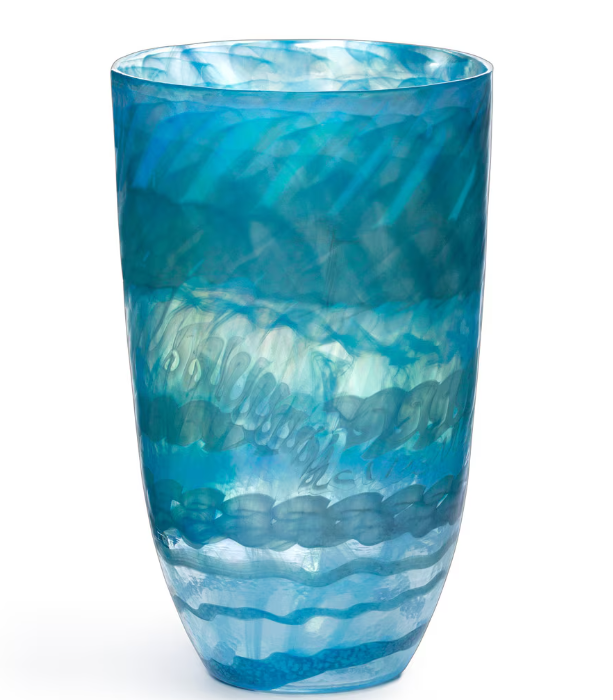 Amalfi Murano Glass Vase-Fiore Verde