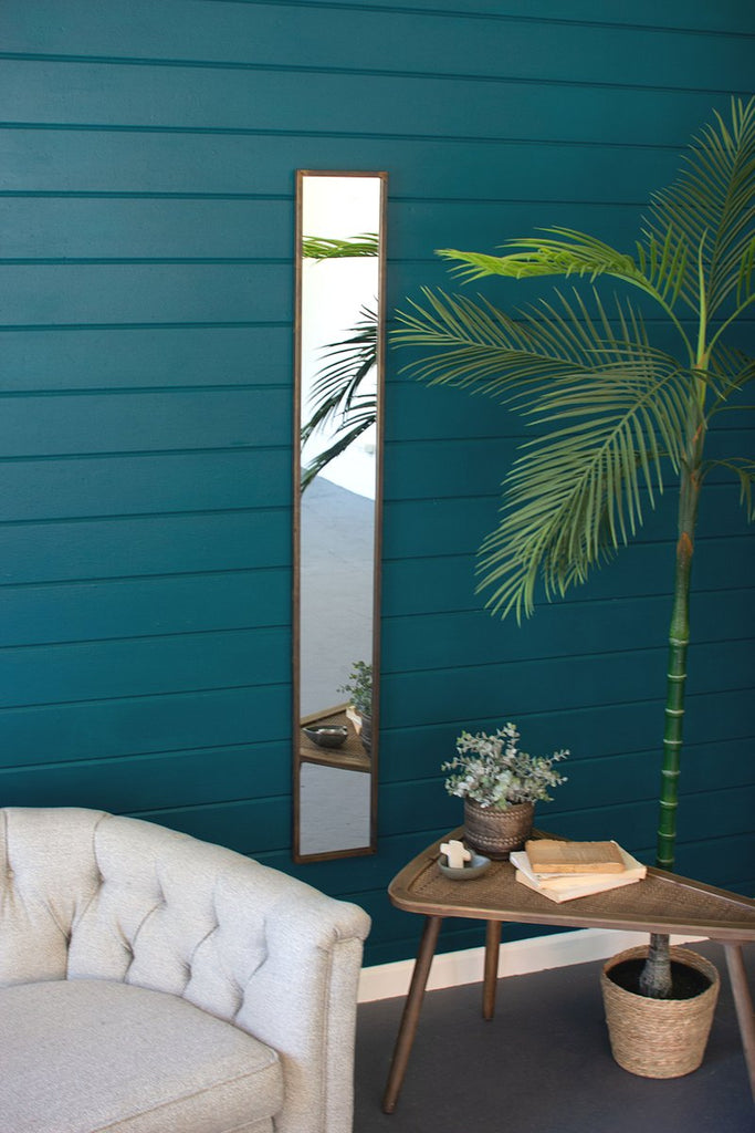 TALL THIN WALL MIRROR - 8" WIDE-Fiore Verde