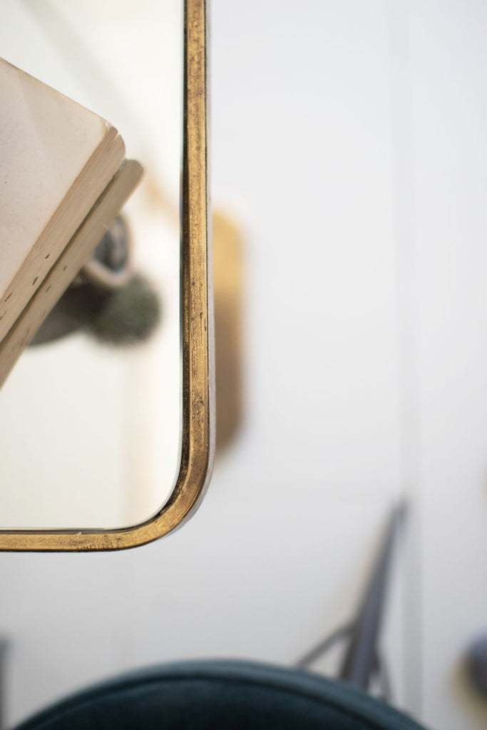 ACCENT COCKTAIL TABLE WITH MIRROR TOP-Fiore Verde