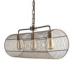 Brass Cage Hang Light-Fiore Verde