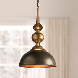 Brass Hang Light-Fiore Verde