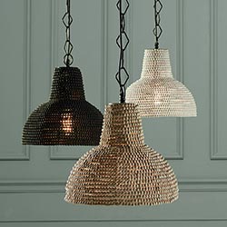 Beaded Hanging Lamp-Fiore Verde