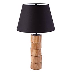 Matte Wood and Horn Lamps-Fiore Verde