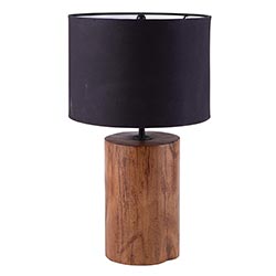 Matte Wood and Horn Lamps-Fiore Verde