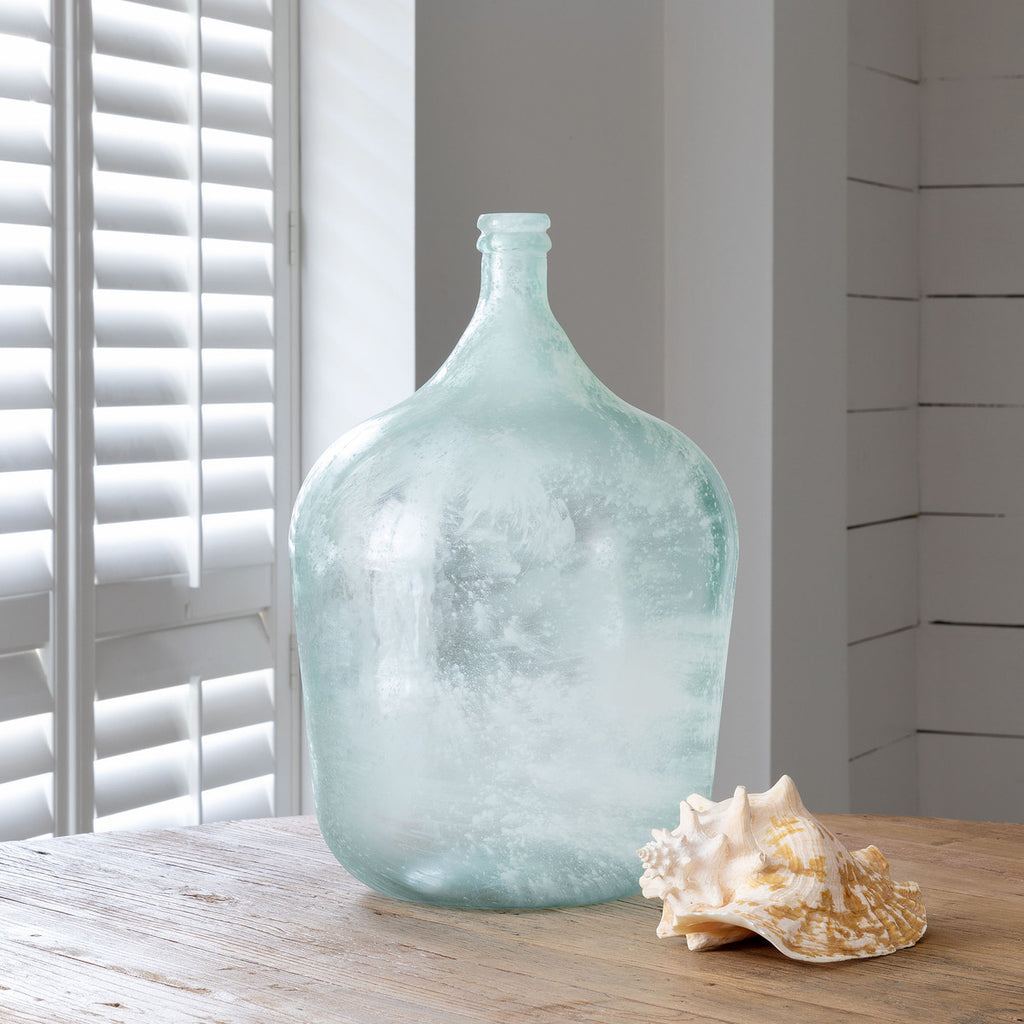 Cellar Bottle, Frosted Seafoam, Large-Fiore Verde