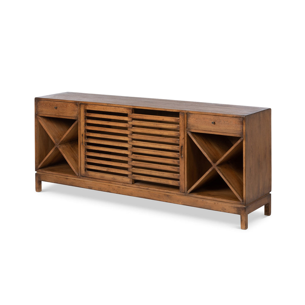 Rhea Wood Console Cabinet-Fiore Verde