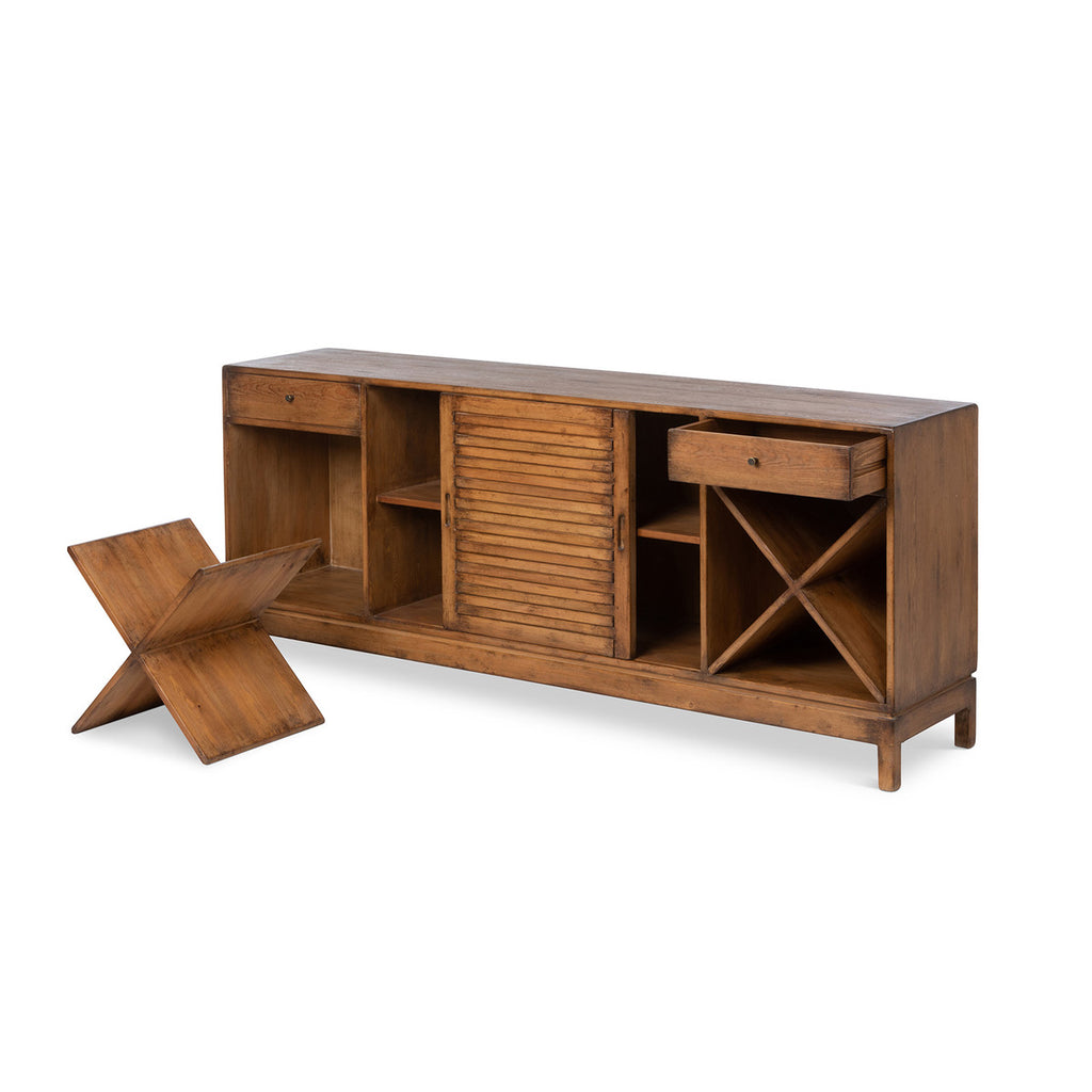 Rhea Wood Console Cabinet-Fiore Verde