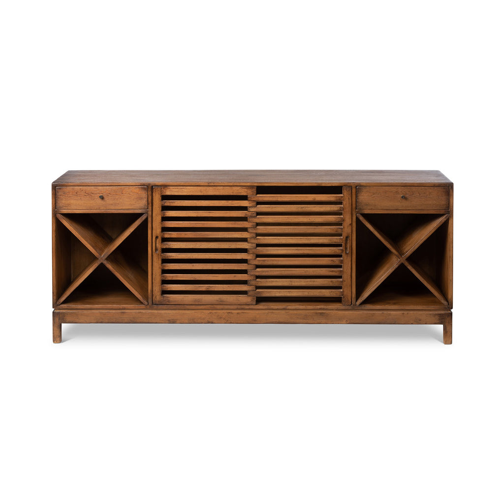 Rhea Wood Console Cabinet-Fiore Verde