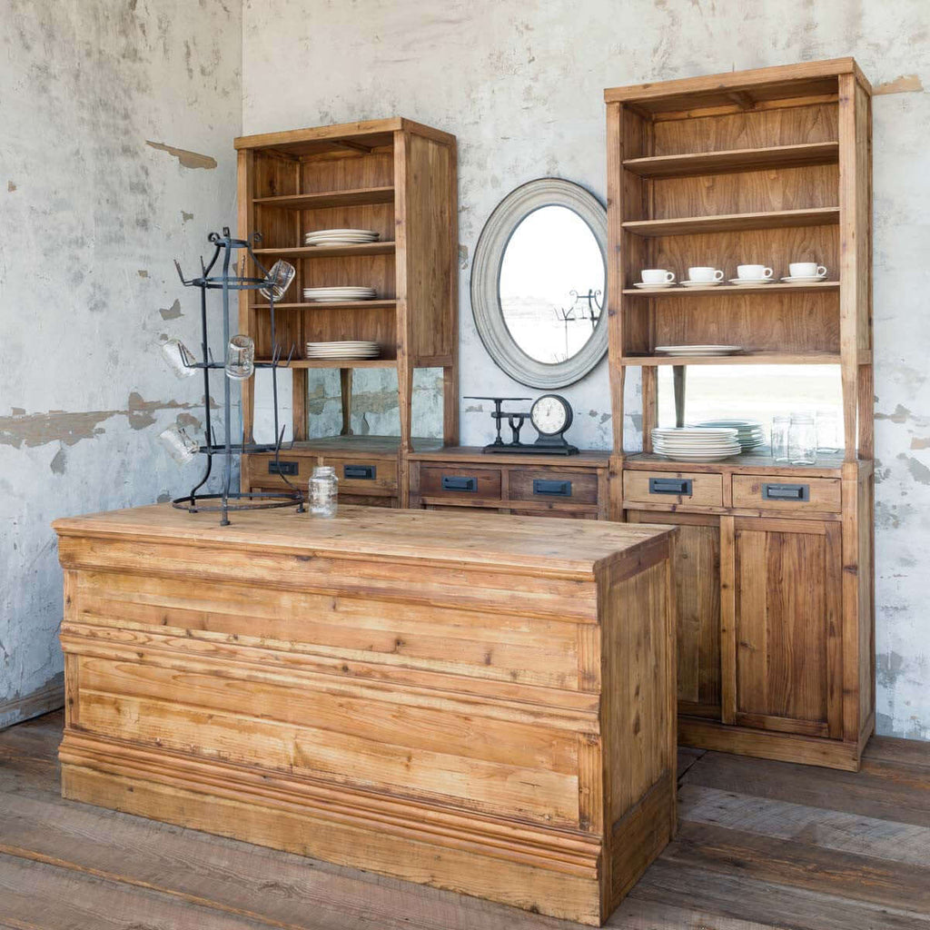 Tall Bar Back Cabinet-Fiore Verde