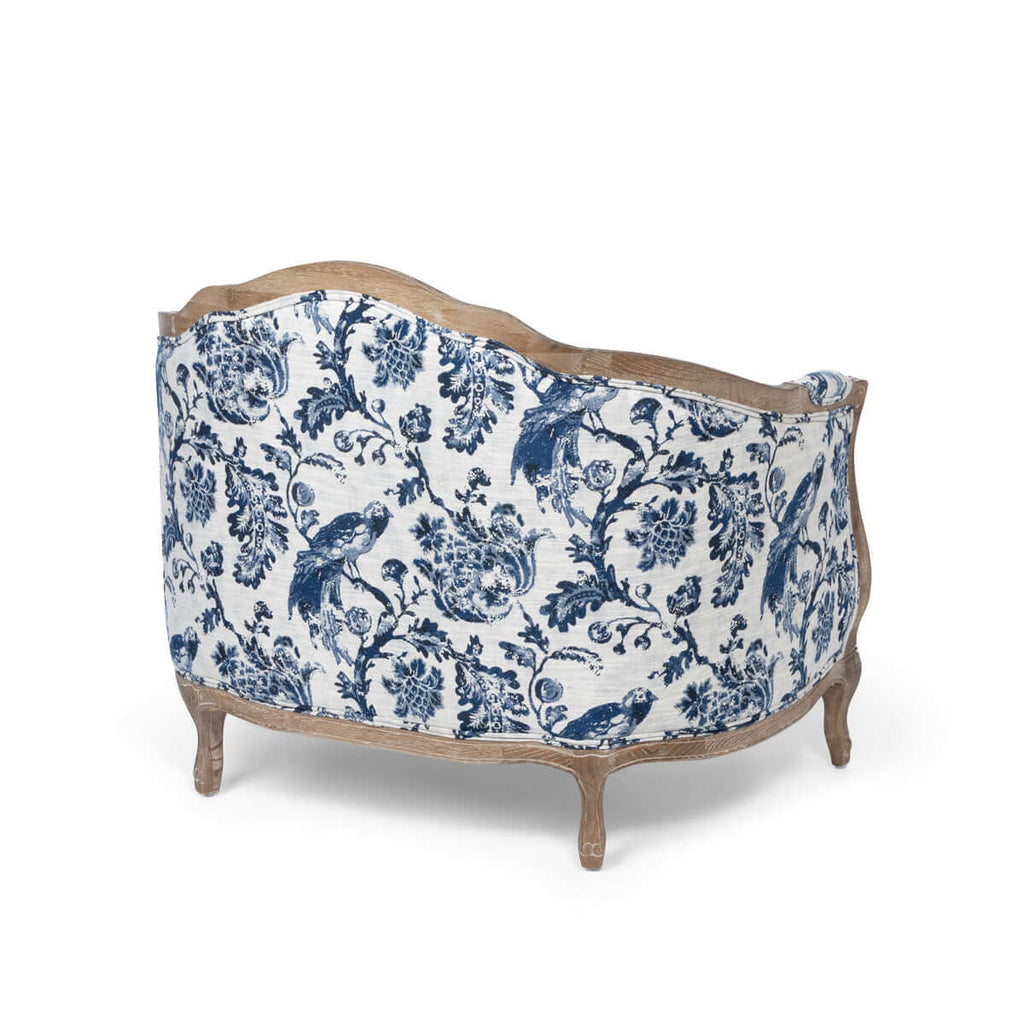 Bluebird Toile Settee-Fiore Verde