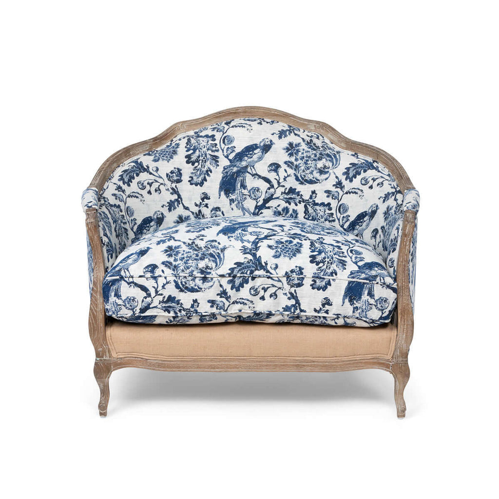 Bluebird Toile Settee-Fiore Verde