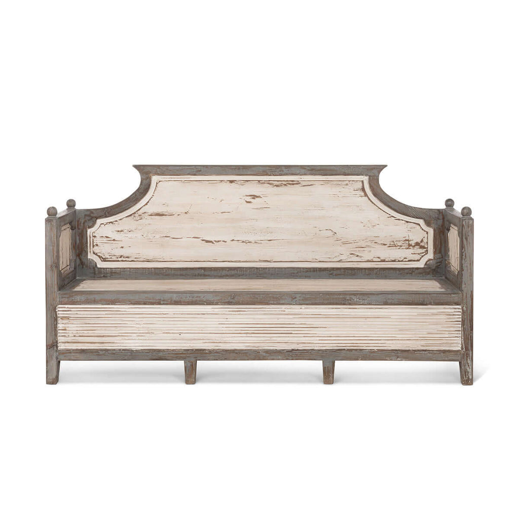 Simone Wooden Bench-Fiore Verde