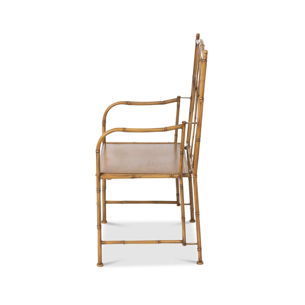 Roanoke Metal Porch Chair-Fiore Verde
