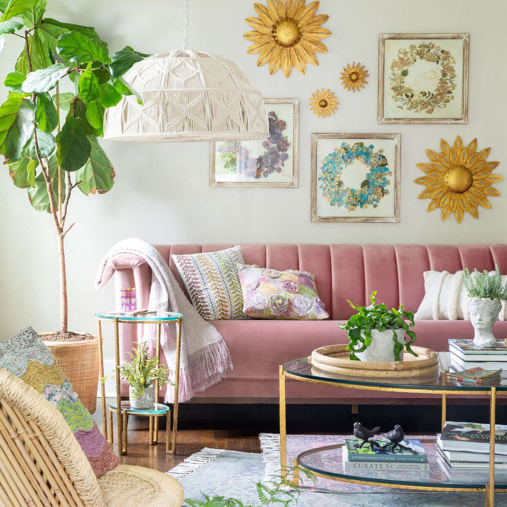 Moira Velvet Sofa-Fiore Verde
