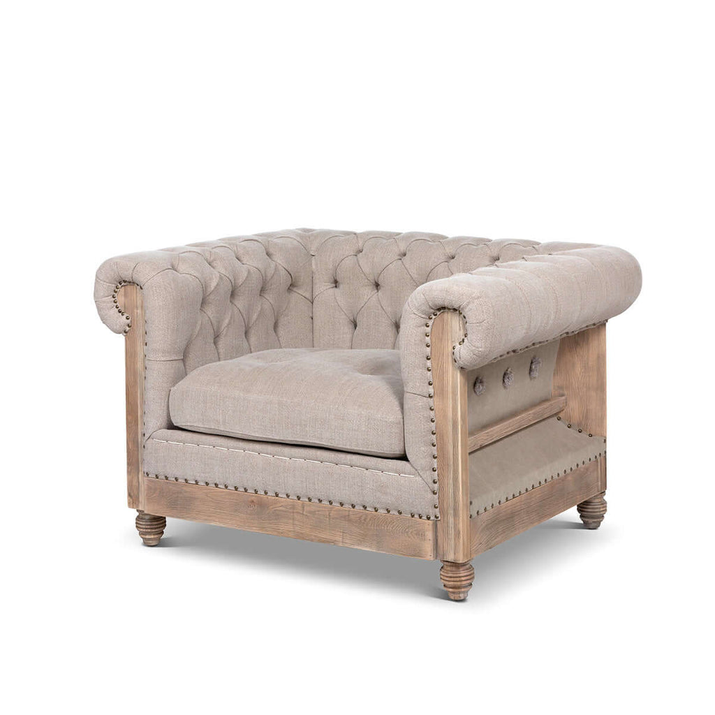 Hillcrest Tufted Chair-Fiore Verde