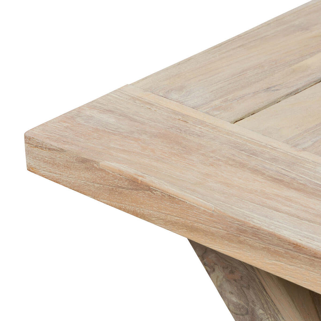 Teak Outdoor Clambake Table-Fiore Verde
