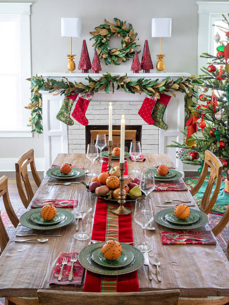 Gabriel Baluster Dining Table-Fiore Verde