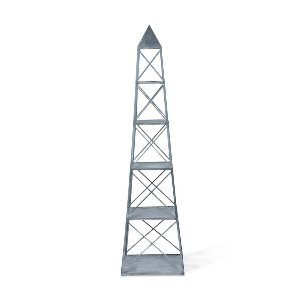 Stackable Galvanized Obelisk-Fiore Verde