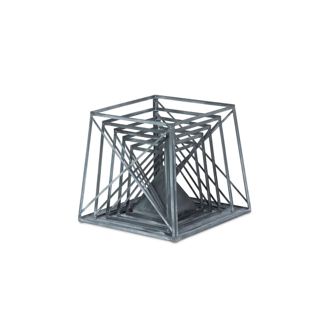 Stackable Galvanized Obelisk-Fiore Verde