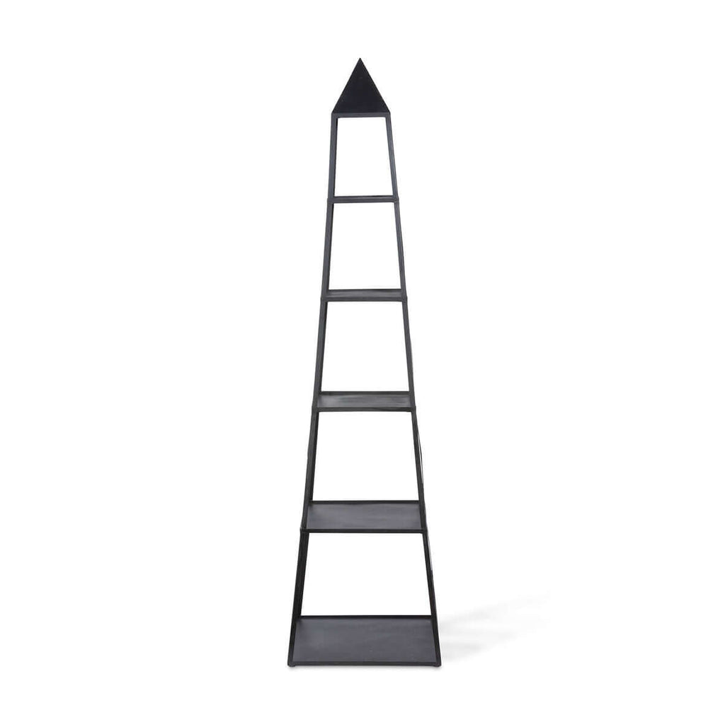 Stackable Antique Black Obelisk-Fiore Verde