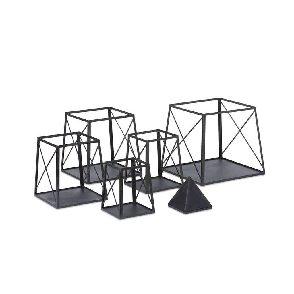 Stackable Antique Black Obelisk-Fiore Verde