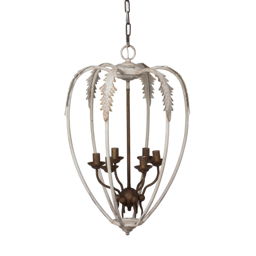 Gilded Folles Chandelier-Fiore Verde