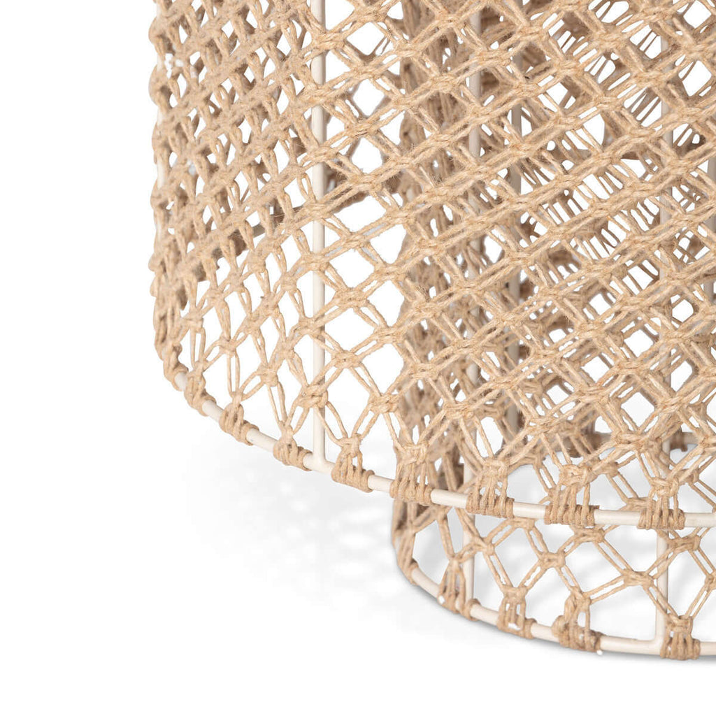 Aruba Jute Woven Pendant-Fiore Verde