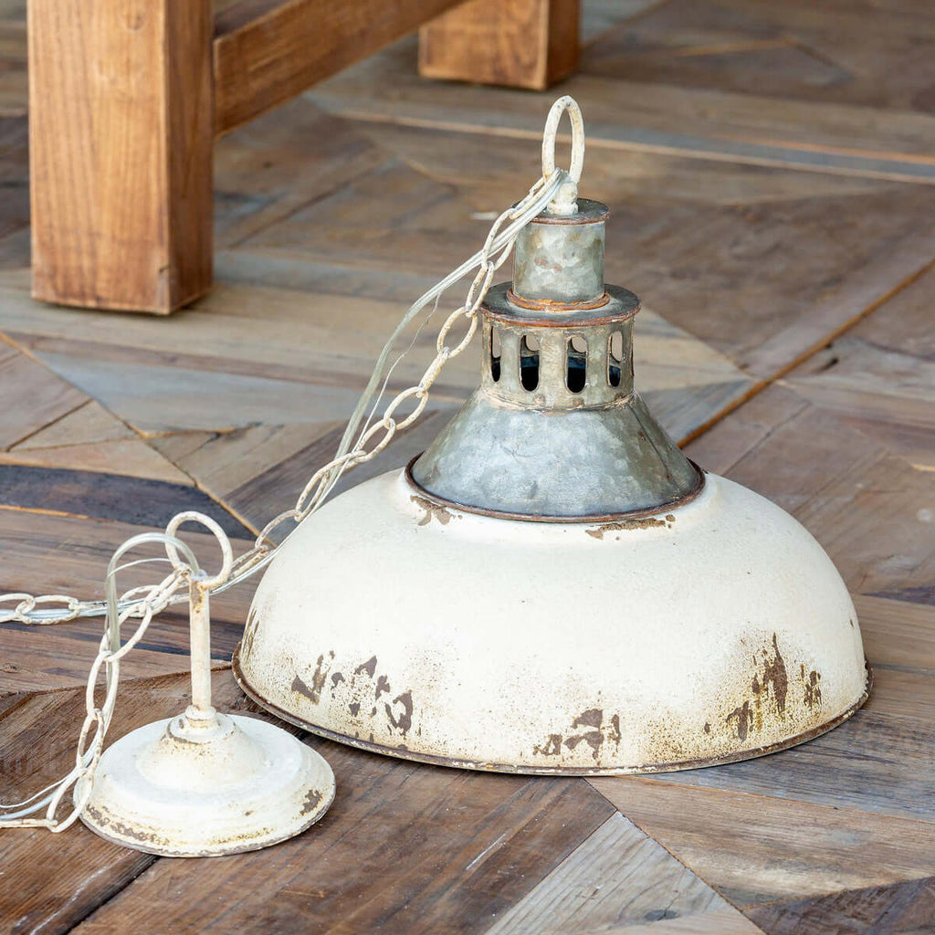 Old Factory Pendant Light-Fiore Verde