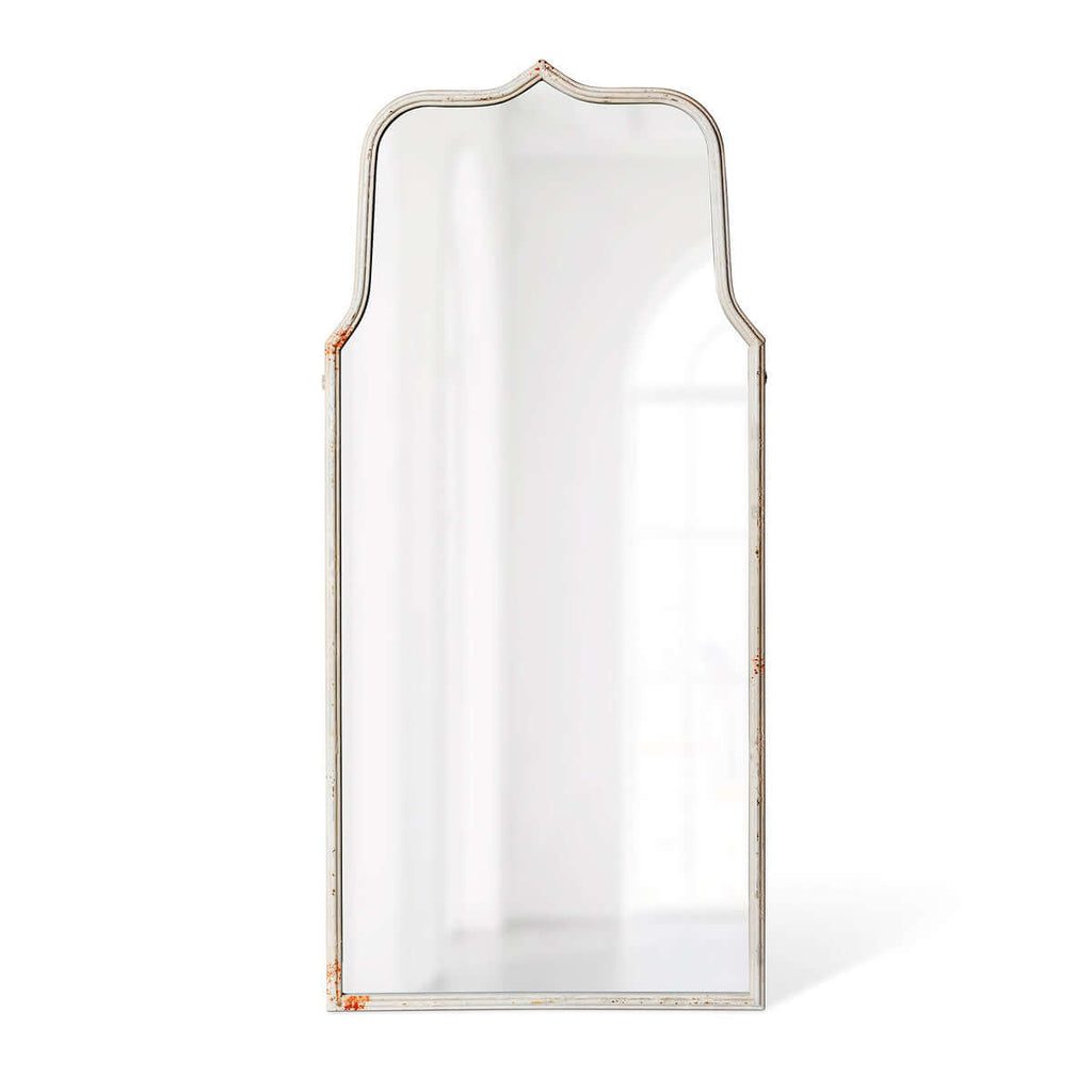 Metal Framed Keyhole Mirror-Fiore Verde