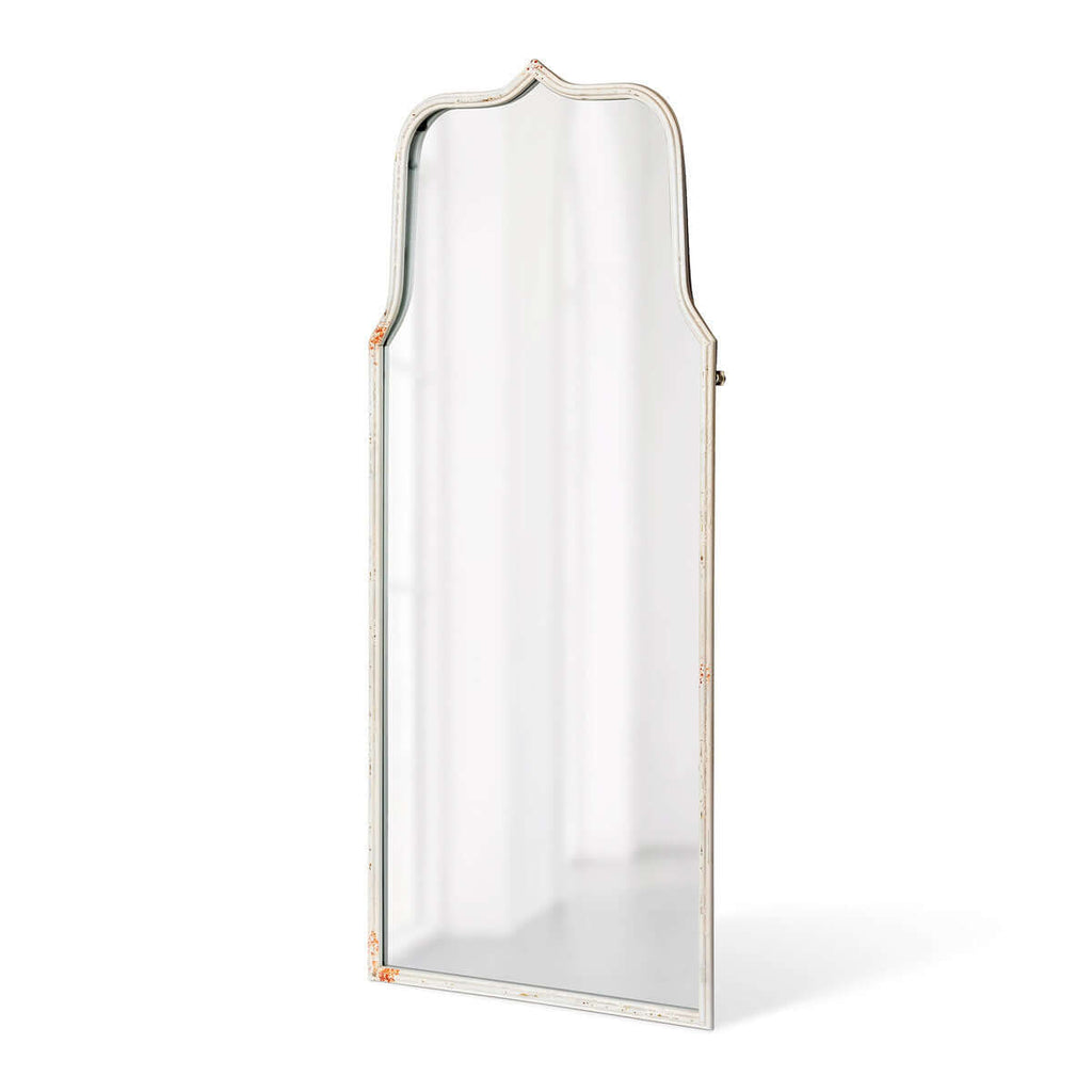 Metal Framed Keyhole Mirror-Fiore Verde