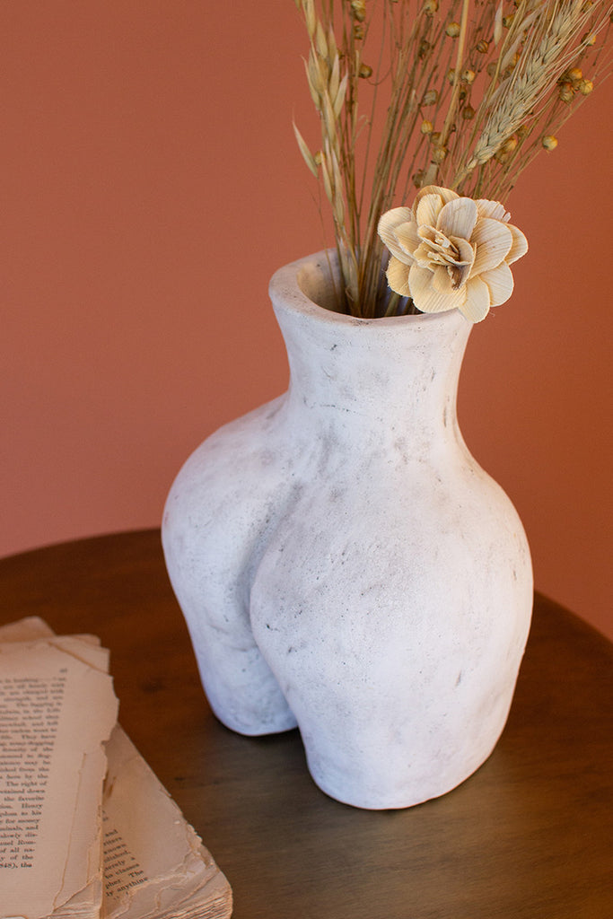 CLAY CULO POT-Fiore Verde