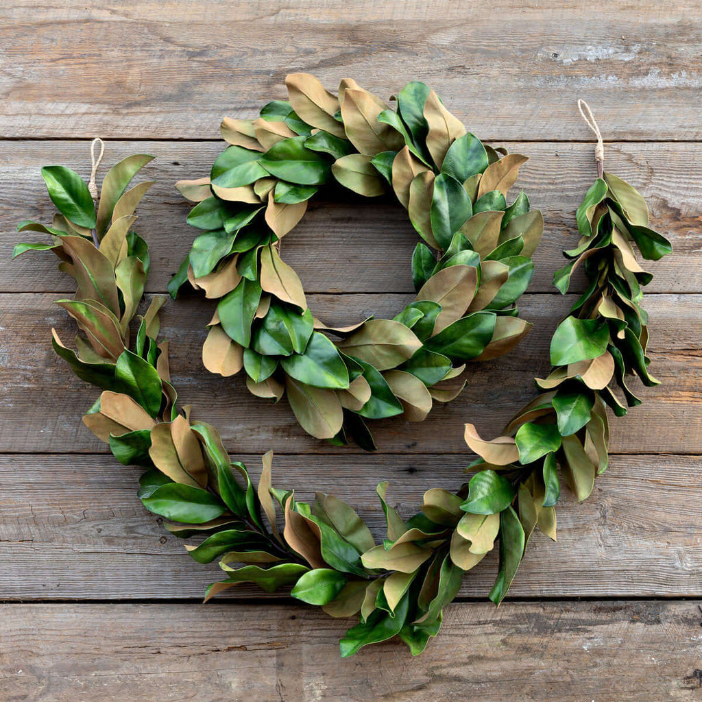 Estate Magnolia Wreath-Fiore Verde