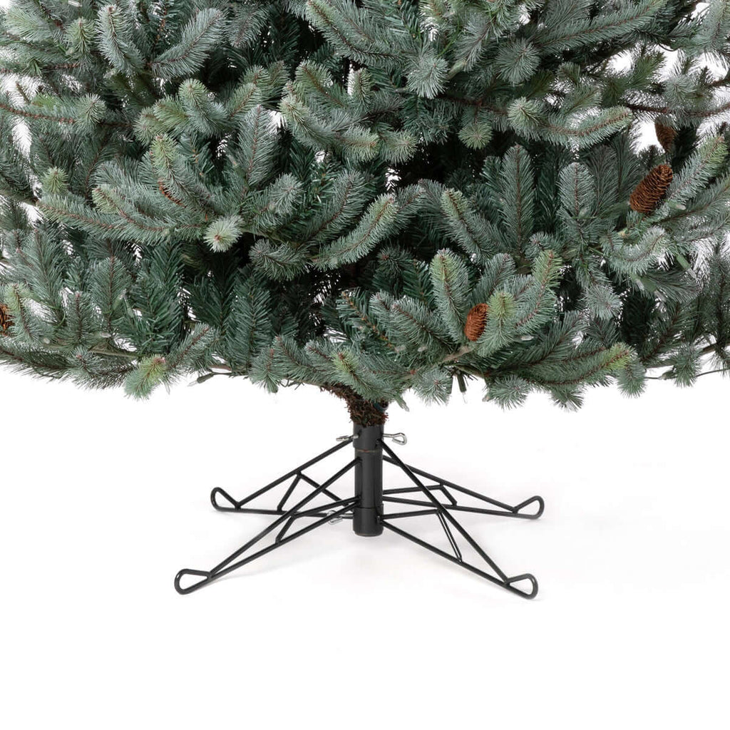 Park Hill Blue Spruce Christmas Tree, 7.5' Clear and Multi Lights-Fiore Verde